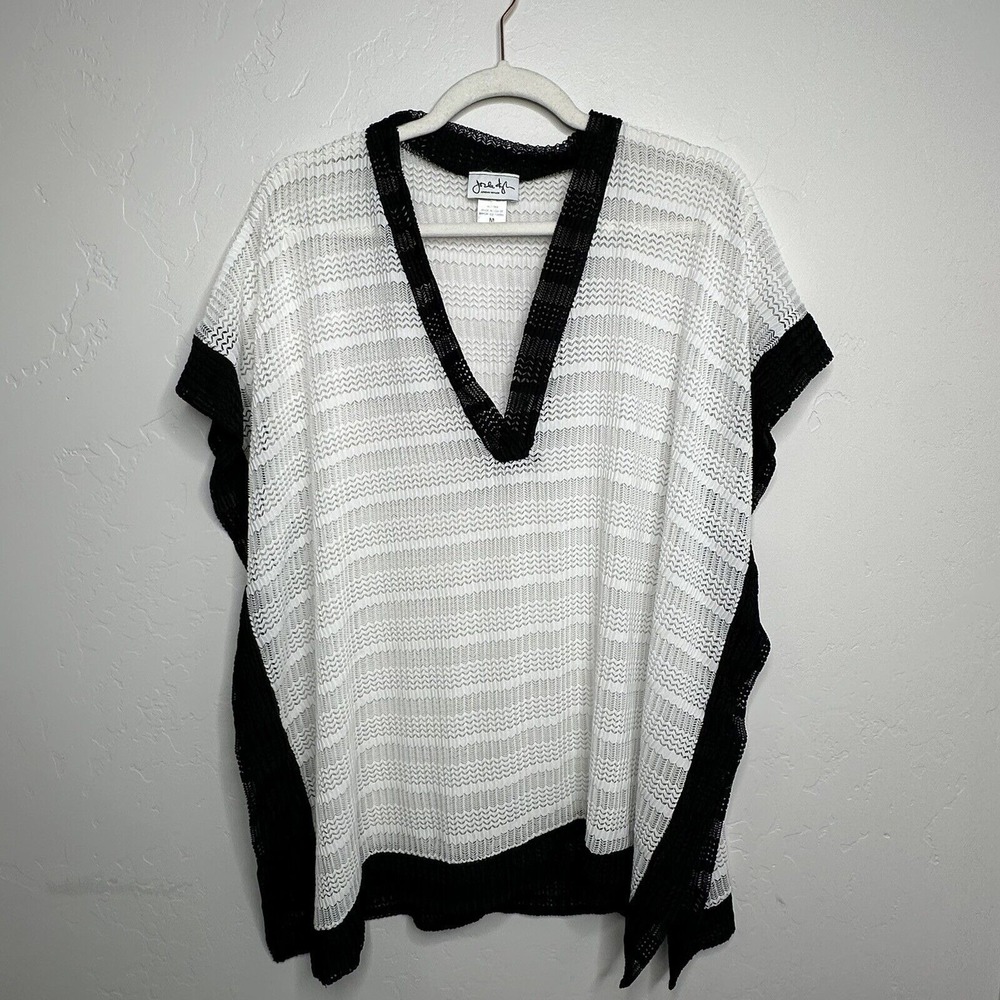 Beach Cover-Up Black Jordan Taylor Size Medium Knit Lightweight and Breathable‎